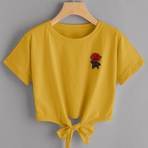 RESERVED-NOT FOR SALE: Tie Up Crop Top